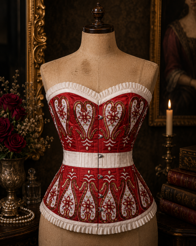 The Jacqueline Embroidered Overbust Corset