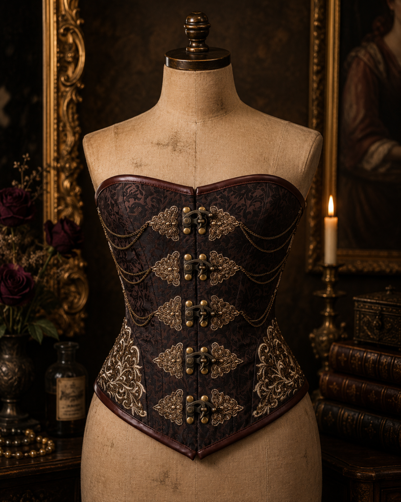 The Madhavi Brocade Overbust Corset
