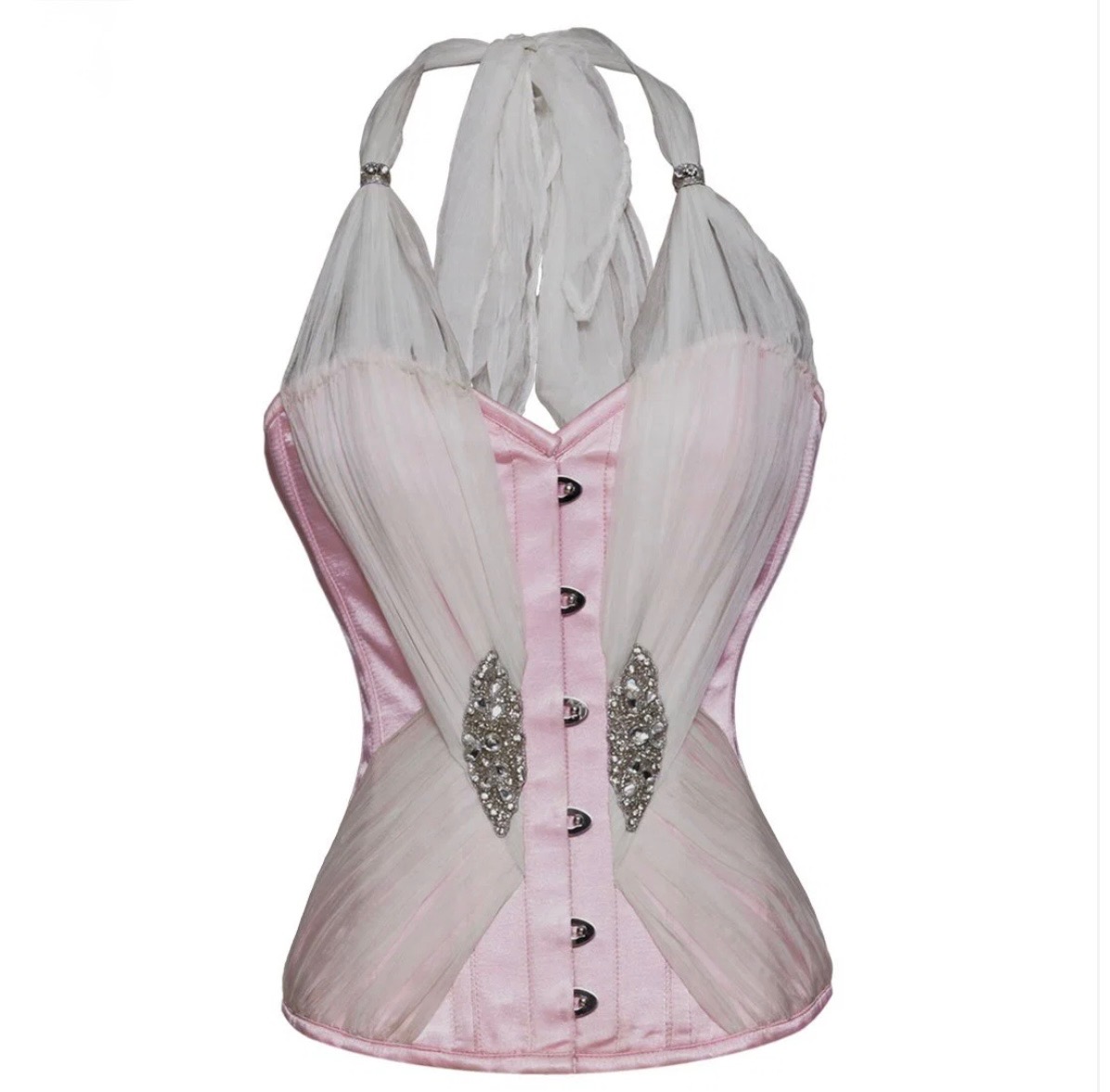 The Rosalie Chiffon Steel-Boned Corset - Image 2